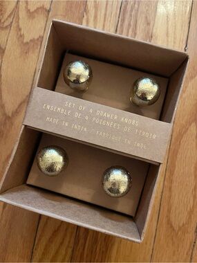Gold Rustic Drawer Knobs (2 sets of 4)